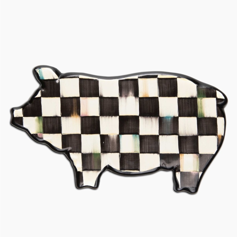 NWT Courtly Check Pig Serving Board